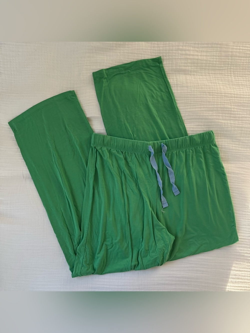 LAKE green pajama pants size S blue drawstring
